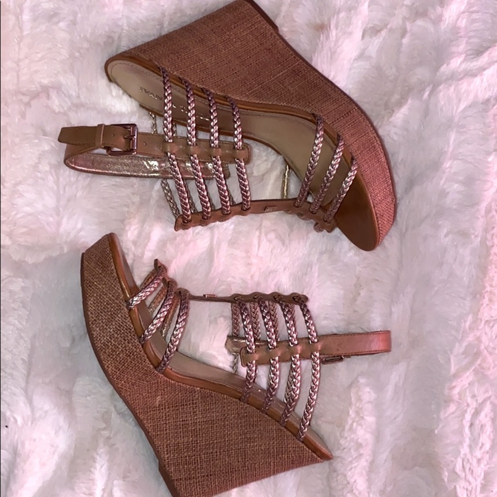 Ivanka Trump Gold wedges